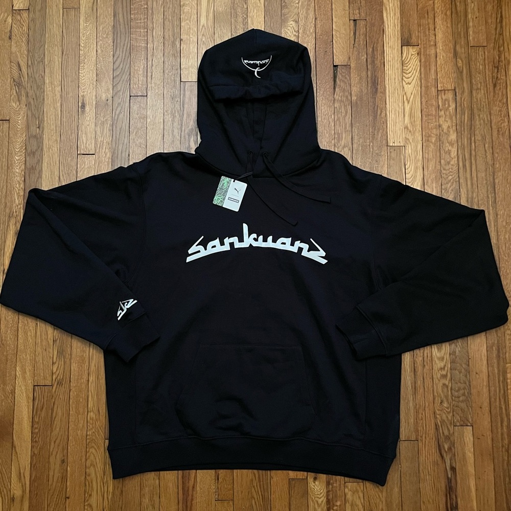 Puma x SANKUANZ Unisex Hoodie XL Black Hooded Sweatshirt 578621 01 New W/ Tags